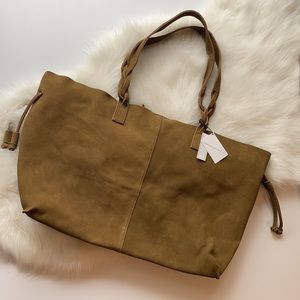 Free People Tan Suede Tote by Sundown Wilds